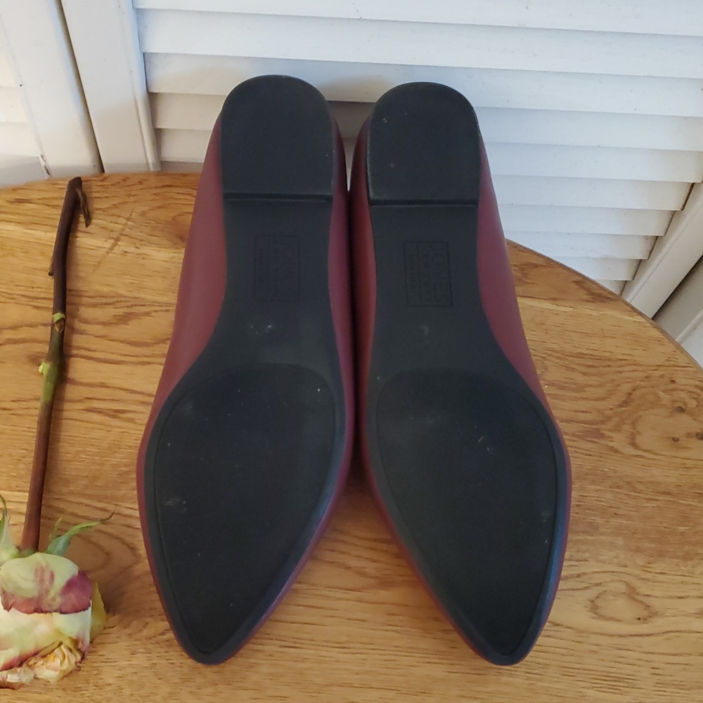 Jones New York "Sonia" Faux Leather Burgundy Penny Loafers, Size 10 M - Picture 7 of 10